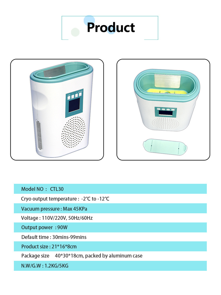 Portable Mini Cryo Frozen Fat Machine /Mini Cryotherapy Pad Frozen Fat Freeze Slimming Cool Fat Machine
