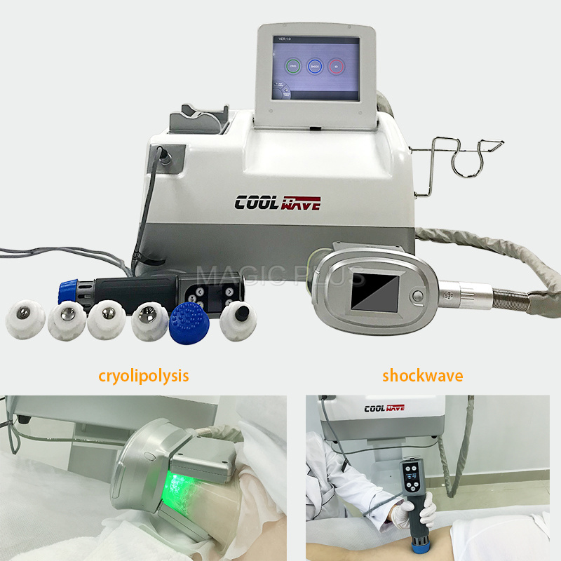 2 in 1 Shockwave Cryolipolysis Machine for Body Slimming Pain Relief