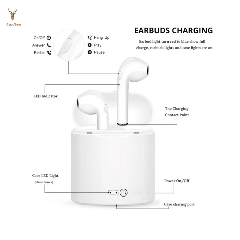 Low Shipping Cost I7s Wireless Earphones with Charging Case