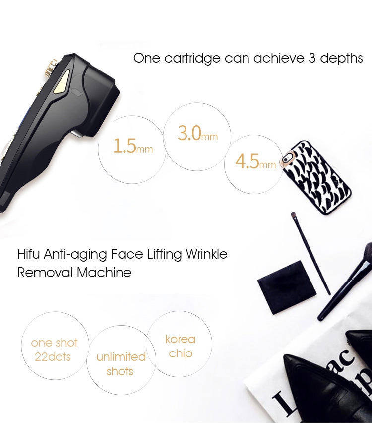 Hifu Beauty Machine Radio Frequency Ultrasonic Devices Skin Tightening Rejuvenation Generator for Salon SPA