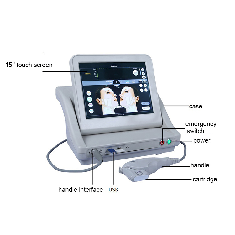 Trolley Hifu Ultrasound Machine Face Lifting Fat Removal for Sale