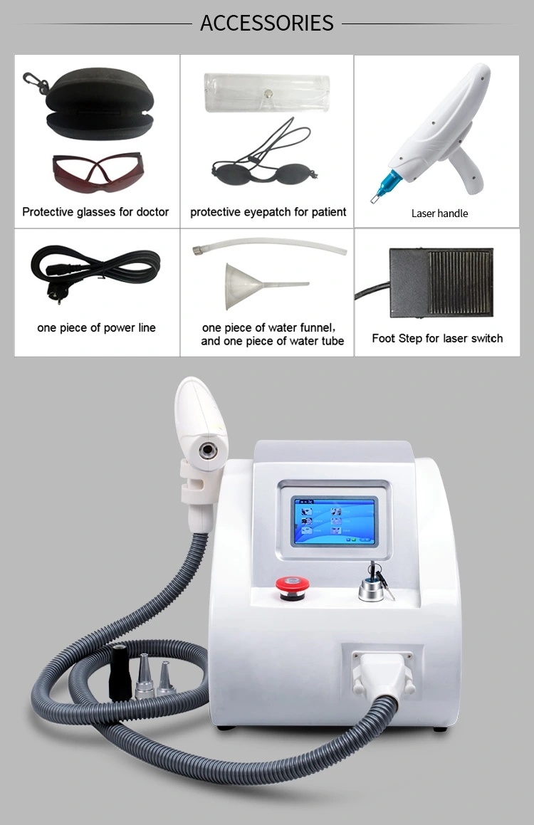 Q Switch ND YAG Laser 1064nm 532nm 1320nm Tattoo Removal Laser Beauty Equipment
