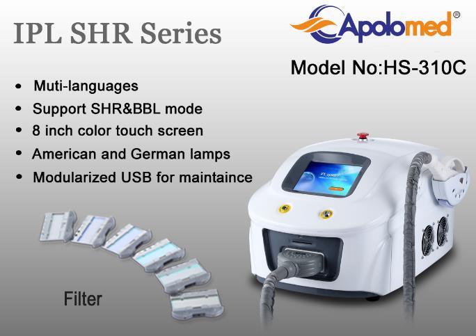 Portable IPL Shr Machine for Super Hair Removal with RF Function (HS-310C)