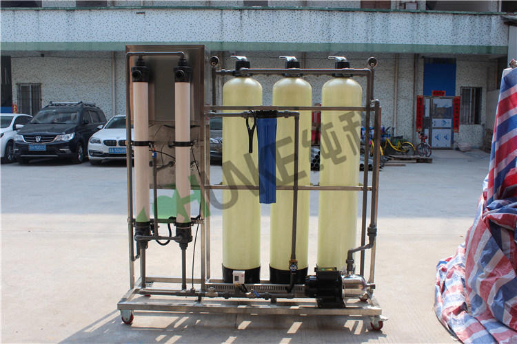 FRP Tank Salt Water Treatment Machine, Reverse Osmosis System with Conductivity Meter