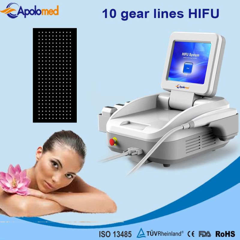 10 Lines Hifu Machine for Face Lifting and Skin Tightening