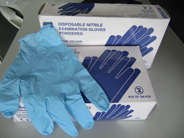 Disposable Powder Free (Bule/Purple/Black) Nitrile Gloves for Beauty/SPA/Nail