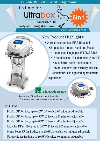 7 in 1 RF Ultrasonic Weight Loss Cavitation Machine/Fast Cavitation Slimming Machine