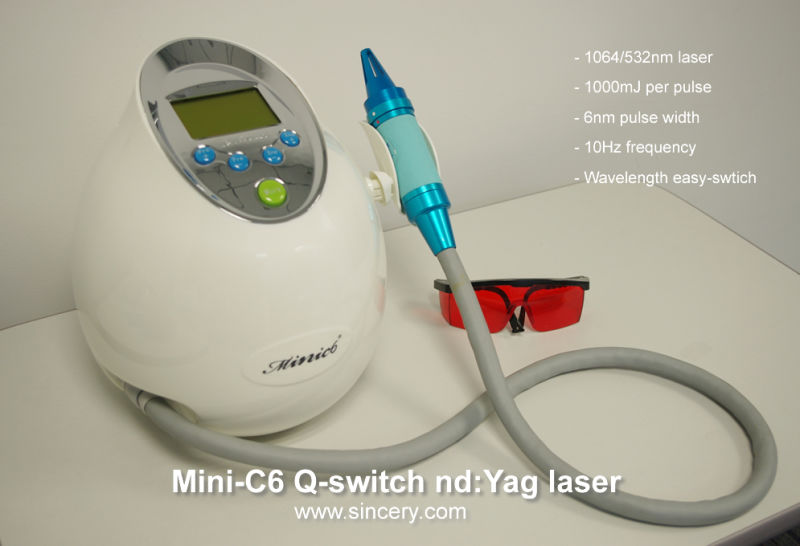 Laser Tattoo Removal Q Switch ND YAG Laser Machine