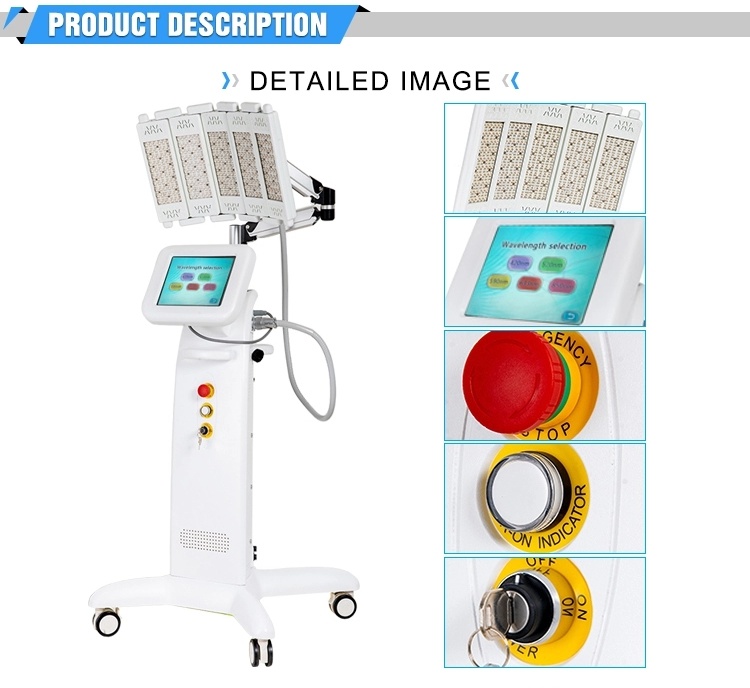 2019 Newest 5 Colors PDT Machine LED for Beauty Salon LED PDT Beauty Machine for Wrinkle Remover