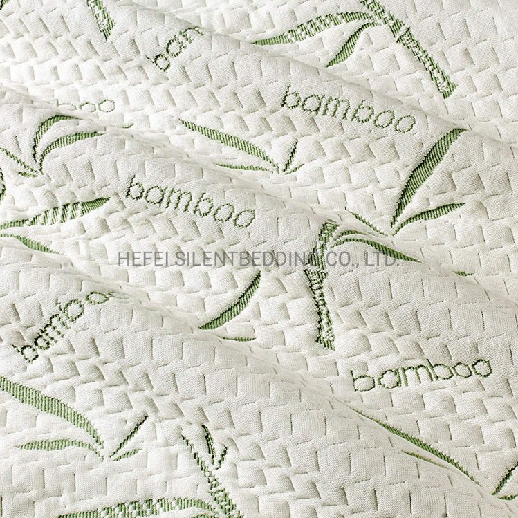 Queen King Size Home Use Bamboo Knitted Jacquard Mattress Cover Protector