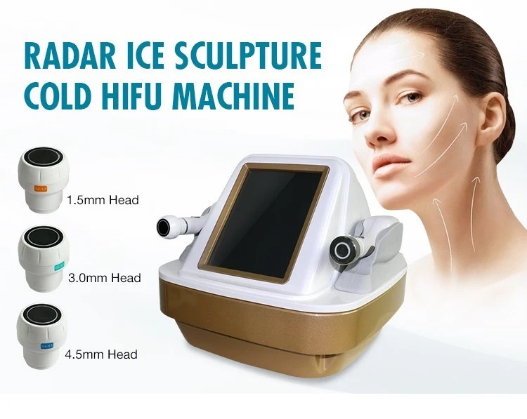 Newest Cryo Hifu Facial Machine Cooling Hifu with RF for Facelift Wrinkle Removal