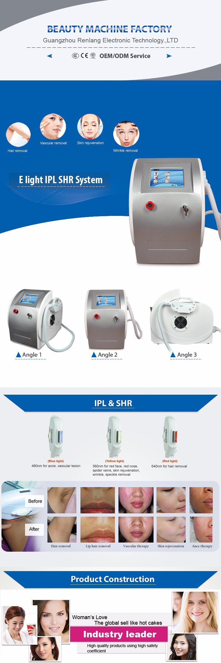 Price IPL Opt Skin Rejuvenation Machine Elight Hair Removal Machine