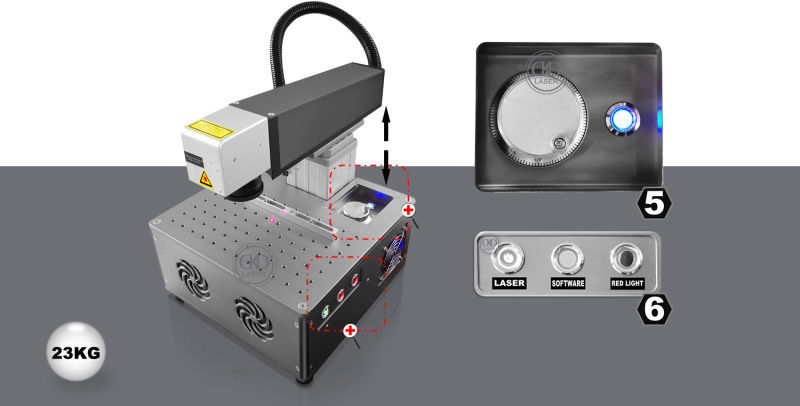 Mini Motorized Lightly up Down Laser Cleaning Machine for Metal Rust Removing