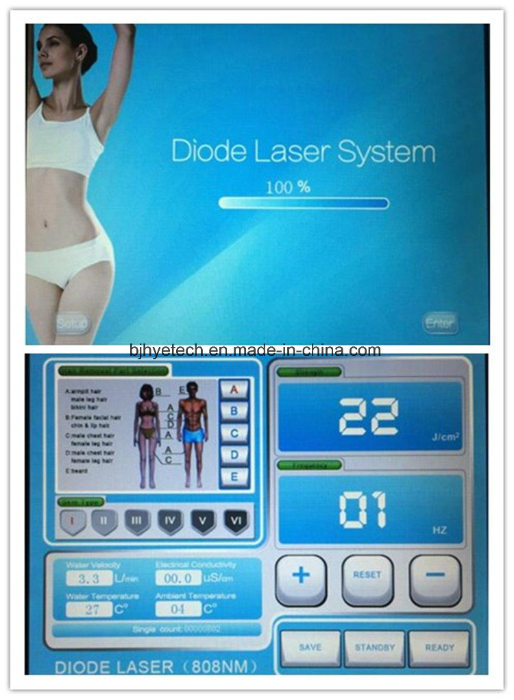 2018 Newest Tech 808nm Diode Laser Hair Removal Machine / Laser Hair Permanently Removal Machine