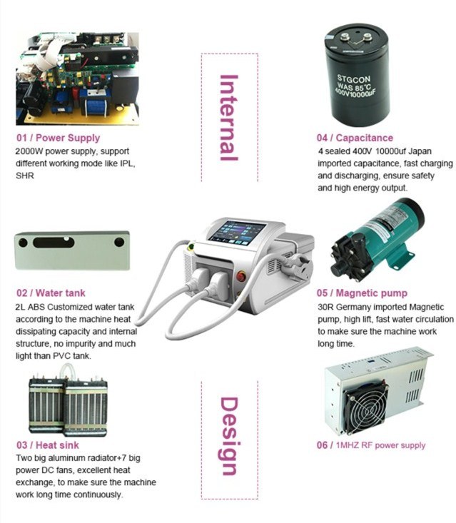 Shr Opt IPL Elight RF Multifunctional IPL Depilation