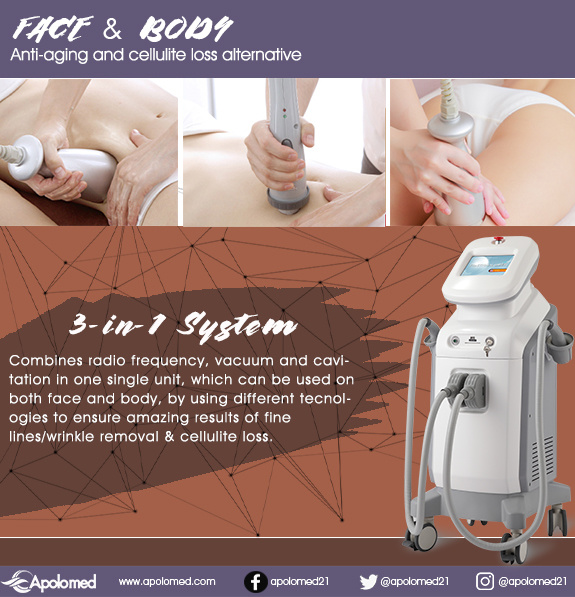 5 In1 Cavitation Ultrasonic Radio Frequency Multipolar Beauty Machine for Body Slimming