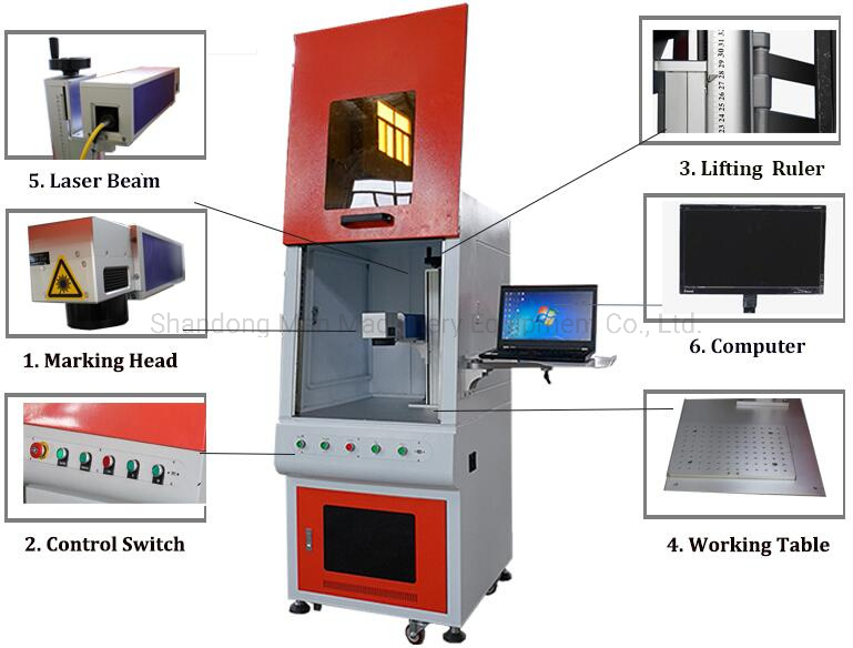 Ezcad CO2 Laser Marking Machine for Wood Photo Format