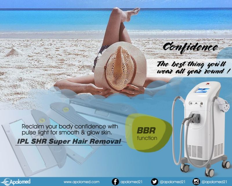 Vertical Hair Removal &Spider Veins Removal IPL Beauty Equipment