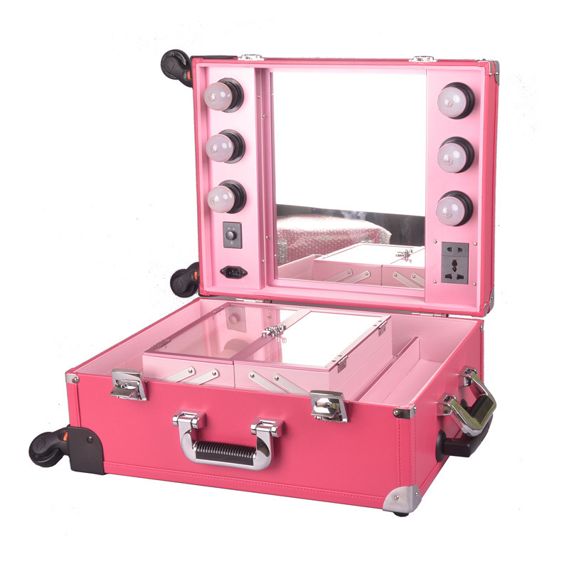 Light Beauty Trolley Case for Cosmetics & Makeup Tools (HB-1002)