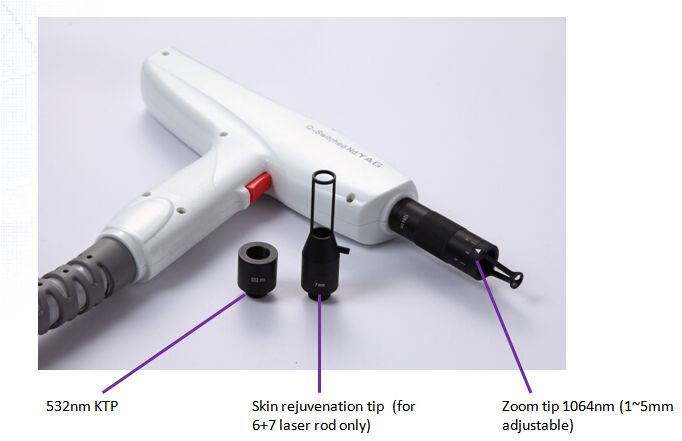 Permanent Tattoo Removal Laser Machine Q-Switch ND YAG Laser Machine