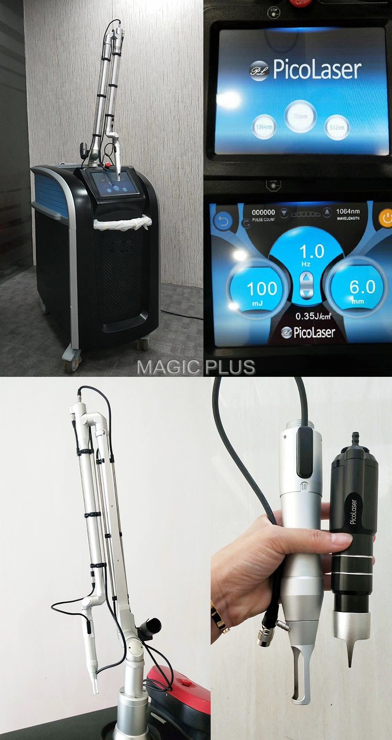 Beauty Machine Q-Switch Tattoo Remove YAG Laser Light Picosecond Laser Device for Acne Treatment