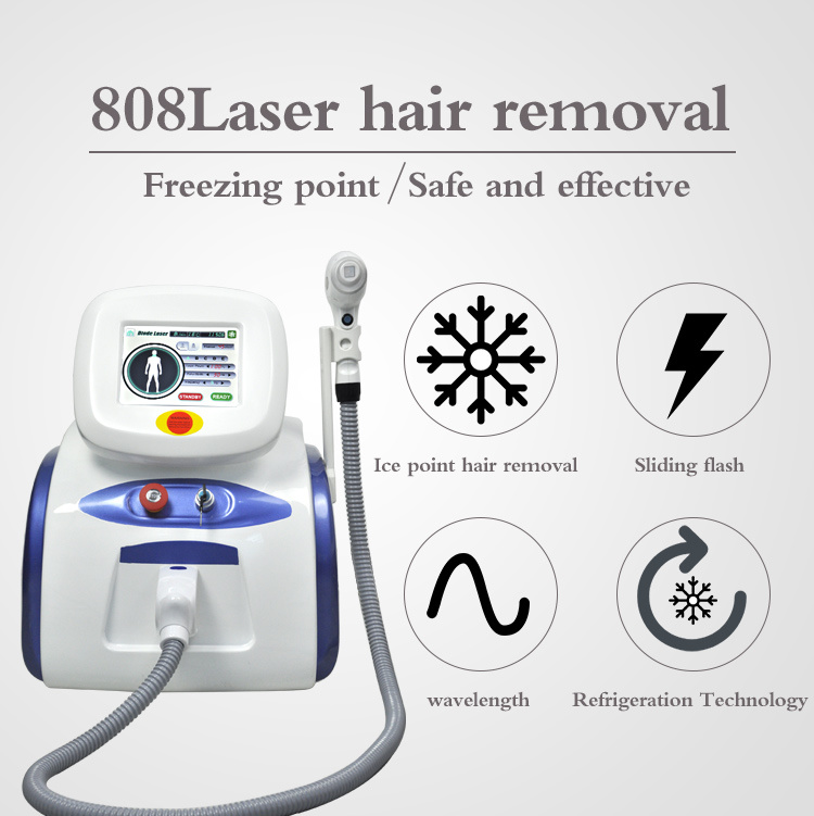 Long Lifetime 808nm Cooling Hair Removal Diode Laser Machine
