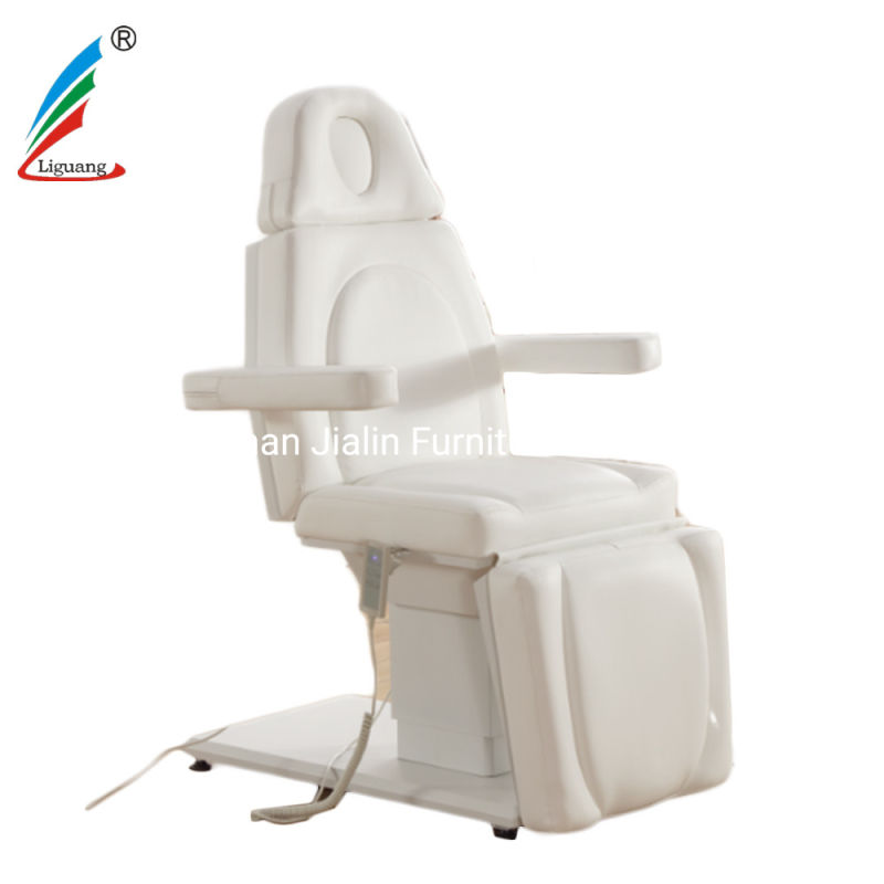 Modern White Beauty SPA and Clinic Use 3 Motor Electrical Facial Bed