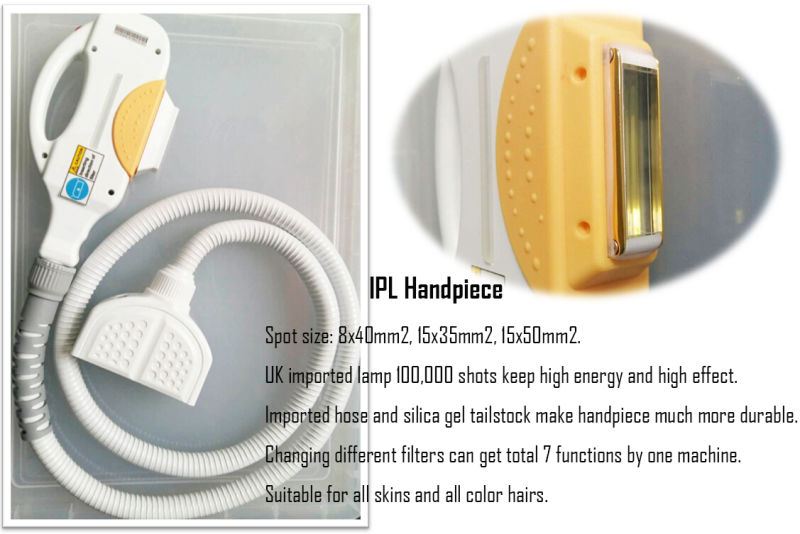 Portable IPL Shr 5 in 1 Laser Hair Removal Salon Clinic Hospital SPA Use Beauty Equipment Hm-IPL-B8-9