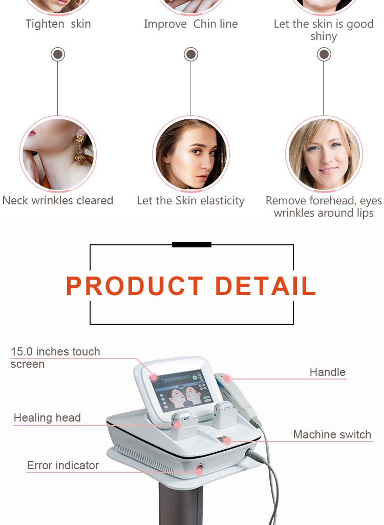 Ultrasound Portable Hifu Wrinkle Remover Body Slimming Beauty Machine