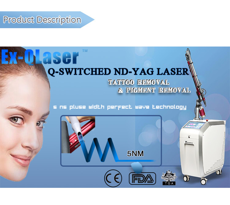 Q-Switch ND YAG Laser Laser Price/ Tattoo Removal Machine 1064 ND YAG 532 Tattoo Removal YAG Laser