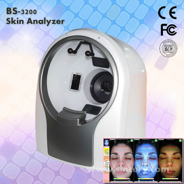 3D Facial Skin Analyzer Magnifier Machine with 3 Spectrum