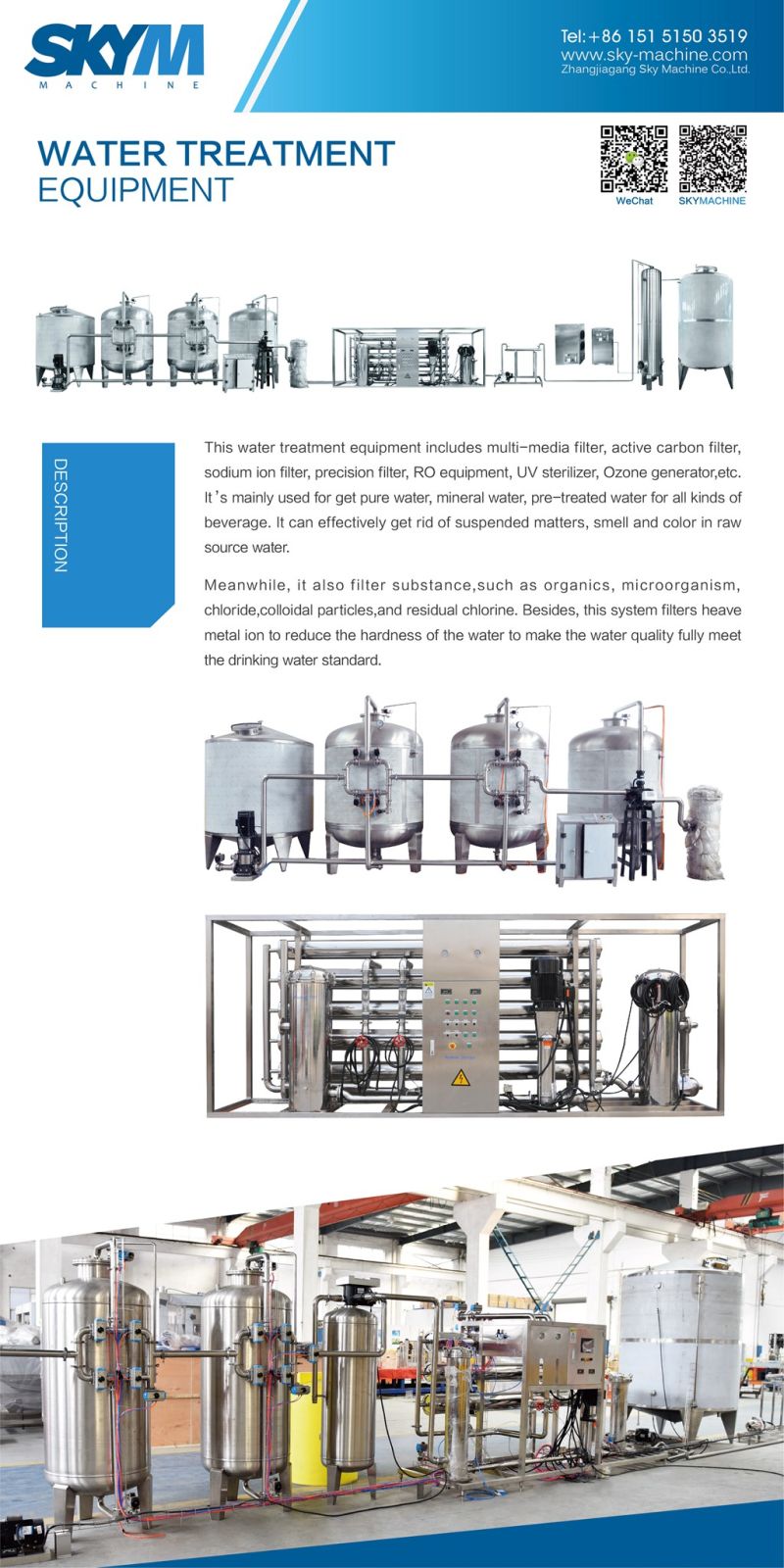 RO-5000 Water Treatment Machine for Filling and Packing Equipment