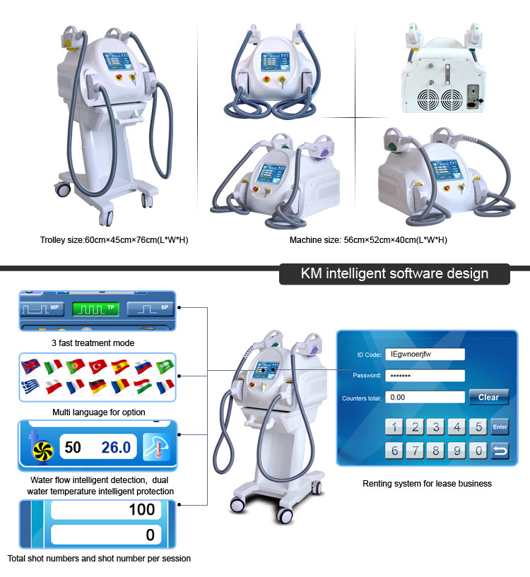 Reasonable Price Cosmetic IPL Hair Removal and Facial Rejuvenation Machine