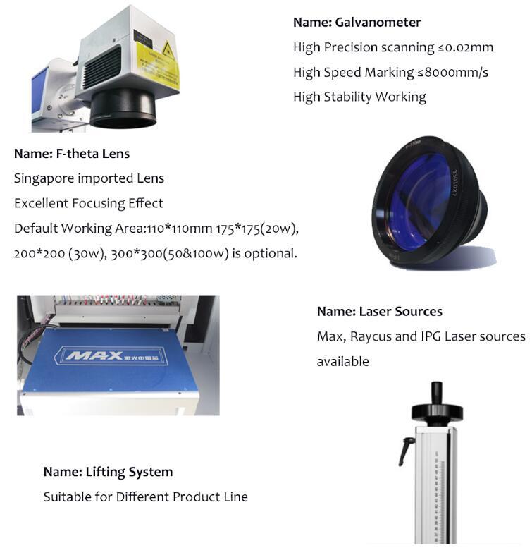 Laser Equipment Desktop Aluminum Stainless Steel Fiber Marking Machine