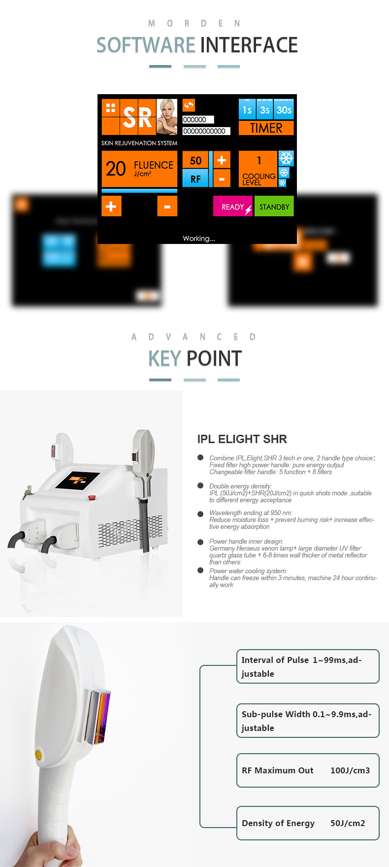 Factory Price Elight RF IPL Opt Laser Beauty Equipment