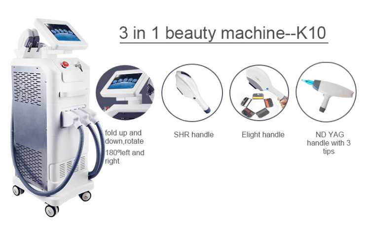 ND YAG Tattoo Removal Shr IPL Laser Hair Removal Machine