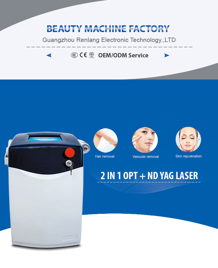 Advanced IPL Hair Removal Laser Tattoo Removal Combination Beauty Machine