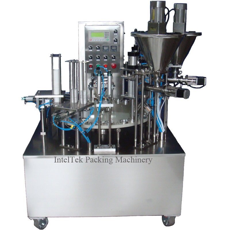 Automatic Coffee Capsule Filling Sealing Machine Food Processing Machinery
