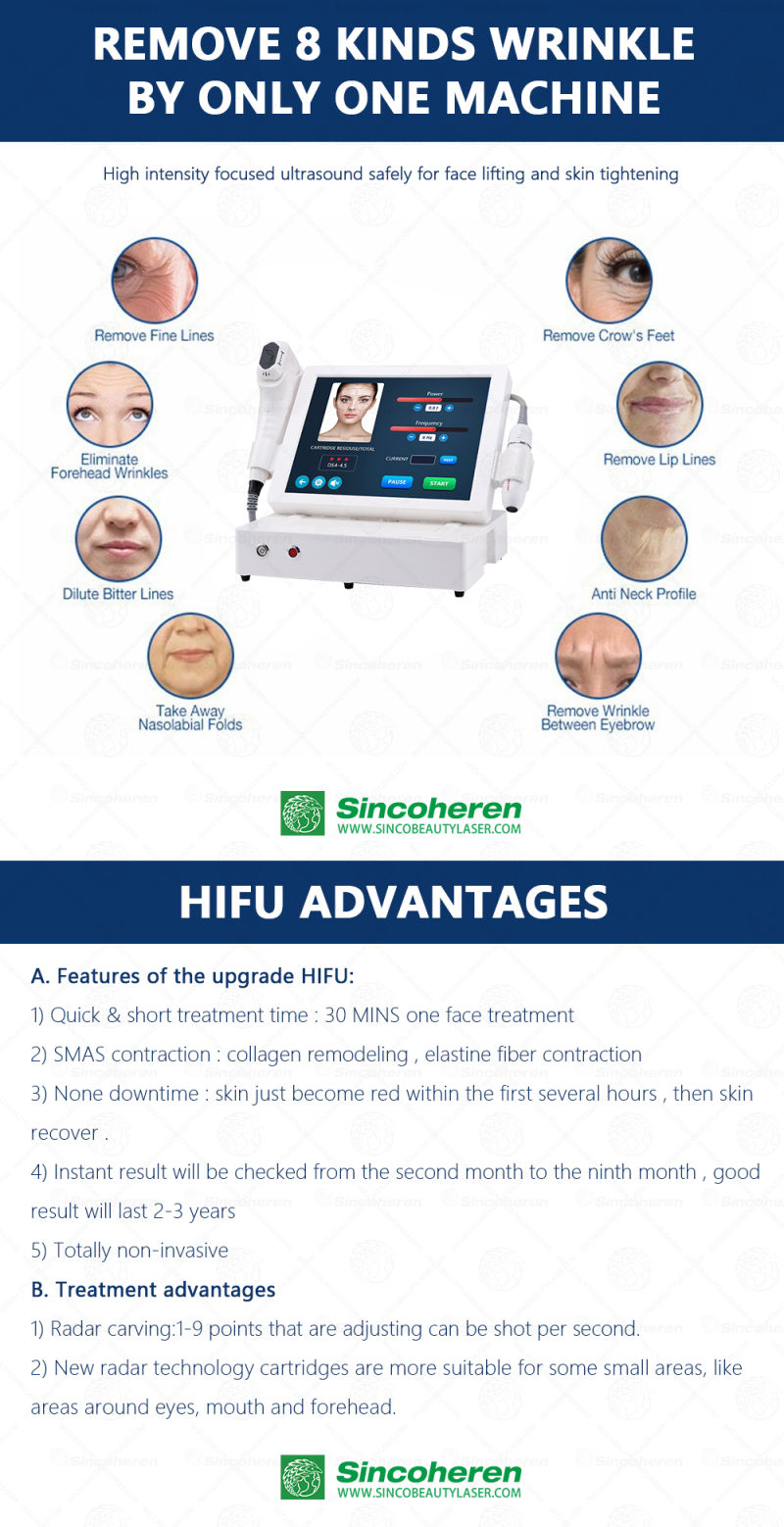 Hifu Anti-Aging Face Lift Machine and Body Slimming Machine Hifu Cartridge