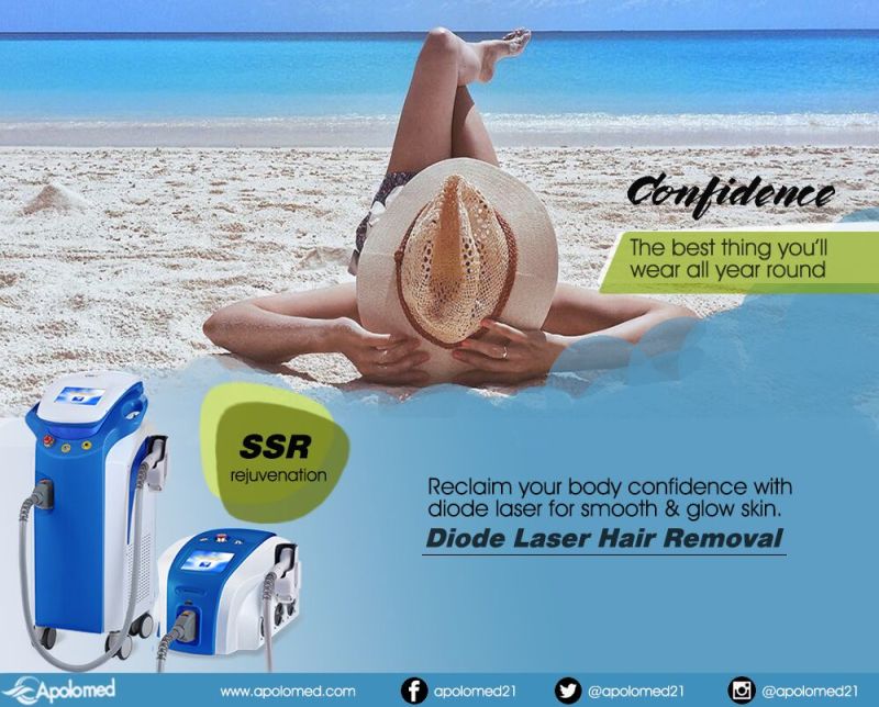 Laser 808 Nm Diode Hair Removal Depilation Beauty Salon Machine