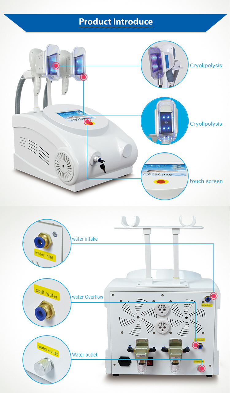 Portable Dual Handle Cryolipolysis Body Fat Freezing Slimming Machine