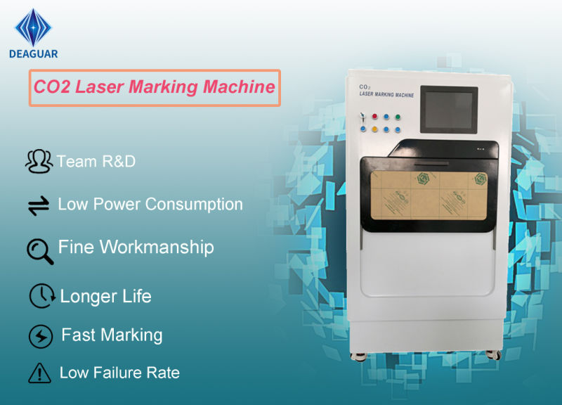 Enclosed CO2 Laser Marking Machine 30W Marks on Nonmetal Surface