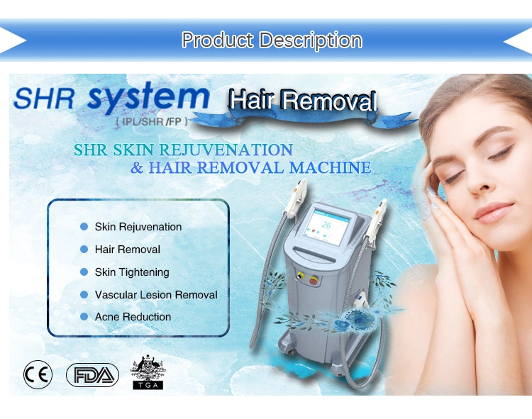 FDA Approved Most Wanted Hot Hair Removal Opt IPL Shr Laser IPL Epilator Hair Removal IPL Laser Beauty Equipment