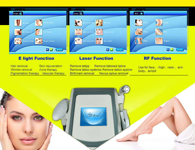 Elight IPL RF Laser Machine for Hair Removal and Skin Rejuvenation