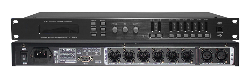 Sinbosen Professional Audio Procssor Dp226 2 Input 6 Output Professional Digital Audio Processor