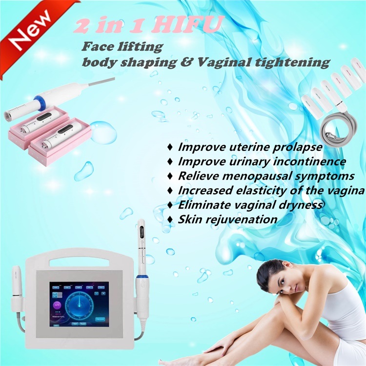 2019 Newest Professional 2 in 1 Hifu Facial & Vaginal Tightening Beauty Machine