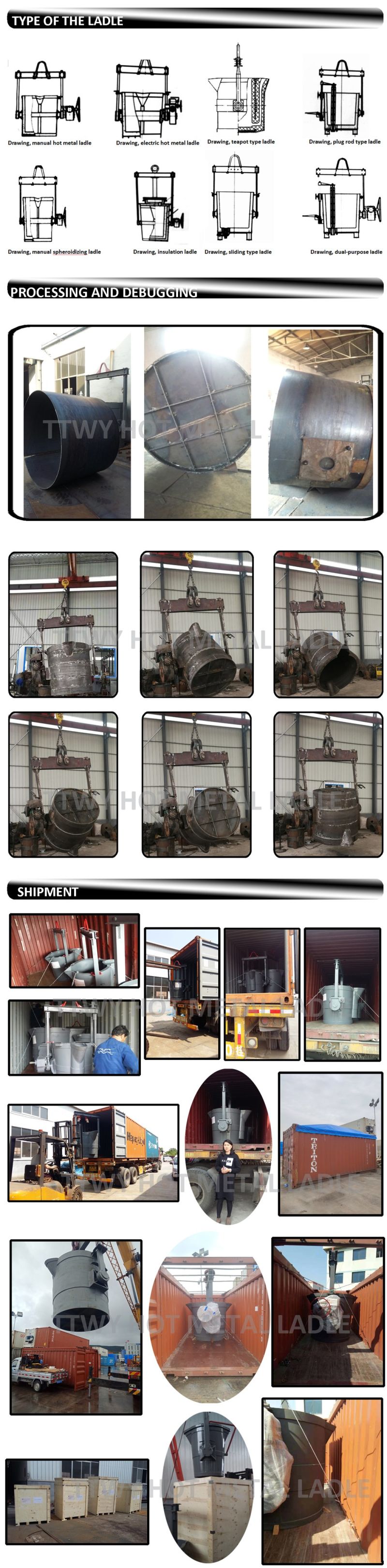 Melting Grey Cast Iron, Nodular Cast Iron Teeming Ladle Machine