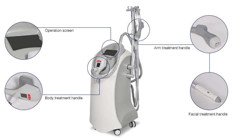 9 in 1 CE Approval Vacuum Cavitation Tripolar RF Real Velashape Slimming Machine