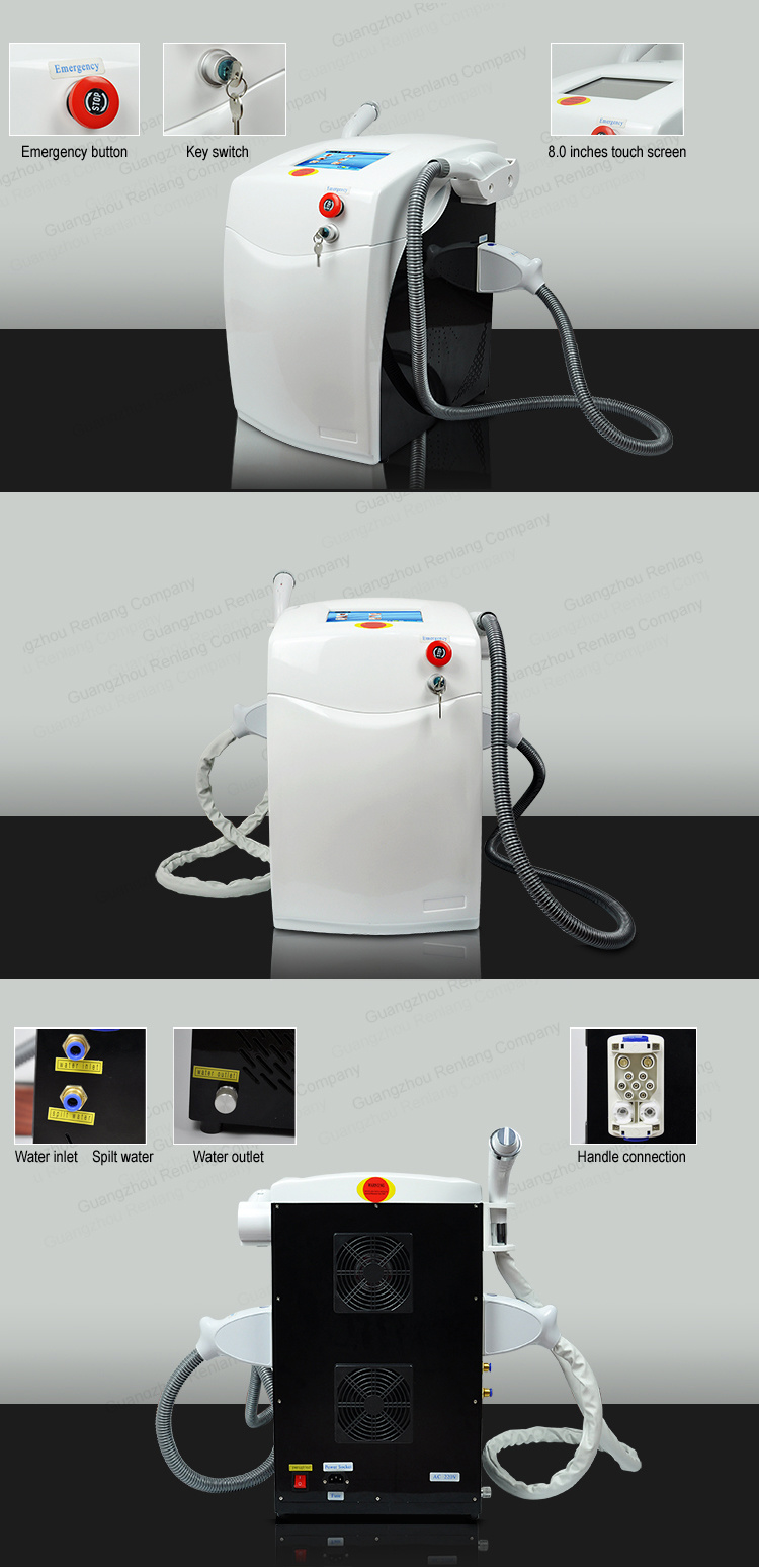 2 in 1 Elight Opt / RF IPL Shr Hair Removal Machine Portable Style