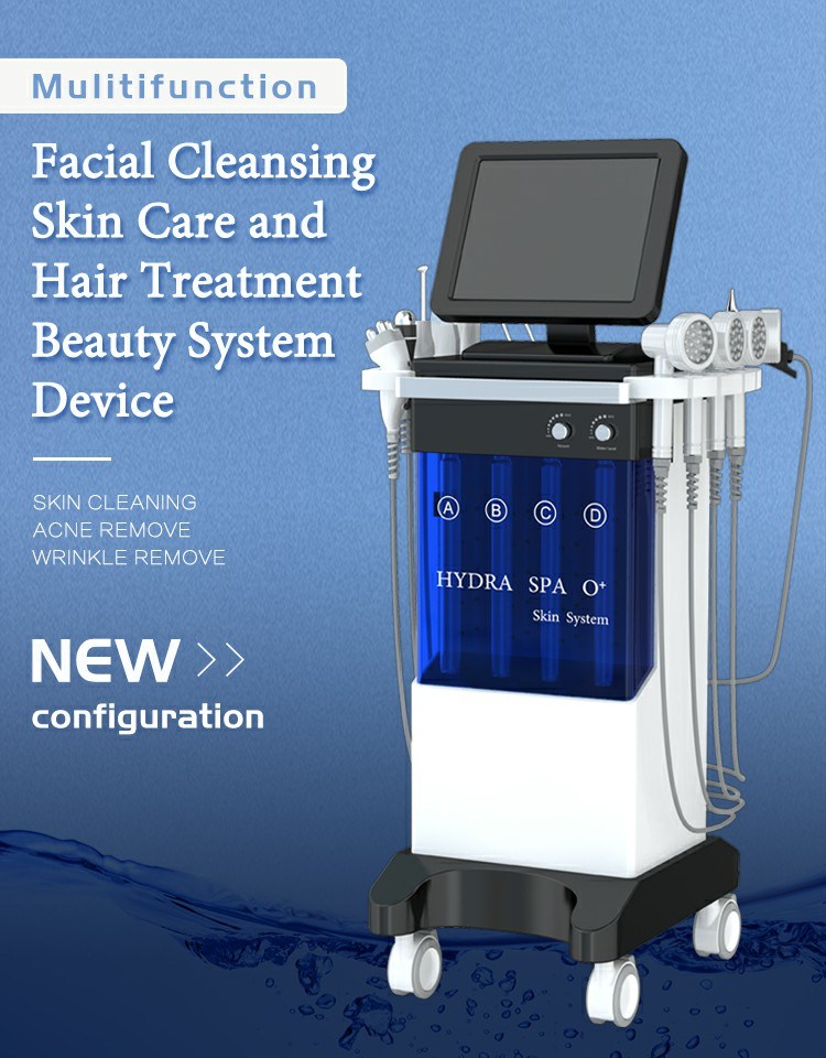 Hydra Dermabrasion Water Hydra Jet Peel Blackhead Remover Water Microdermabrasion Facial RF Lift Skin Rejuvenation Machine